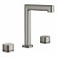 Grifo bimando de lavabo Toscana niquel cepillado de Imex